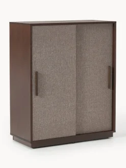 Chiffonnier de madera con frente tapizado Wisp