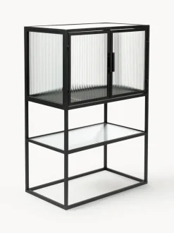 Chiffonnier de vidrio estriado Boli