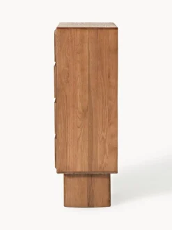 Cómoda artesanal de madera de roble Chandler