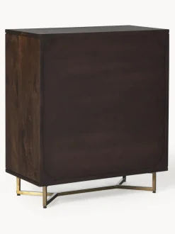 Cómoda de madera de mango con diseño espiga Luca