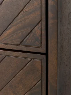 Cómoda de madera de mango con diseño espiga Luca