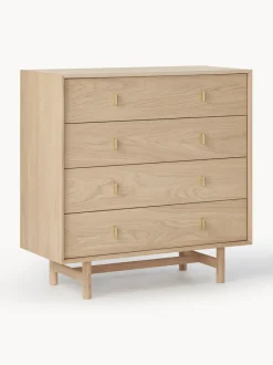 Cómoda de madera de roble Diana