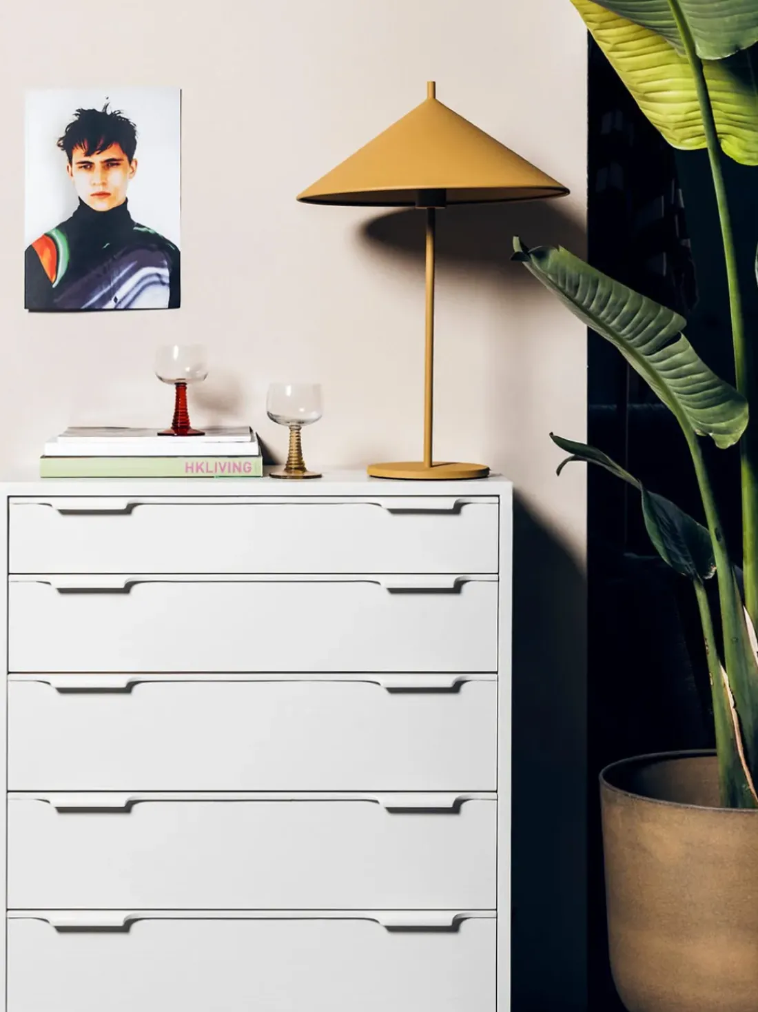 Cómoda de madera Sungkai Space Age