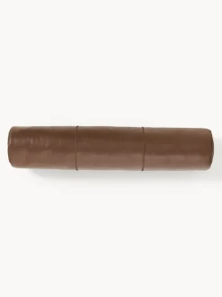 Cojín cervical artesanal de cuero