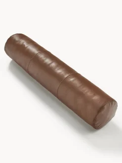 Cojín cervical artesanal de cuero