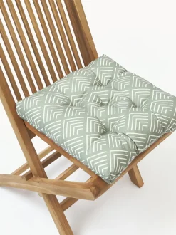 Cojín de asiento de exterior con estampado gráfico Milano