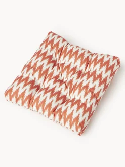 Cojín de asiento para exterior con estampado ikat Maillot