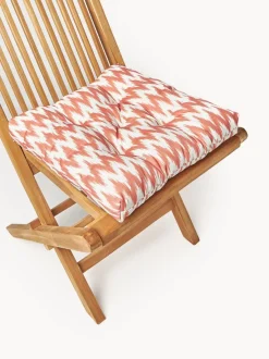 Cojín de asiento para exterior con estampado ikat Maillot