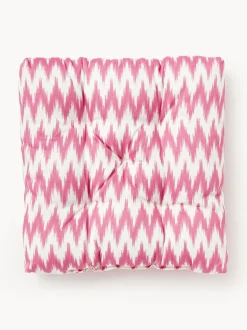 Cojín de asiento para exterior con estampado ikat Maillot