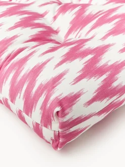 Cojín de asiento para exterior con estampado ikat Maillot
