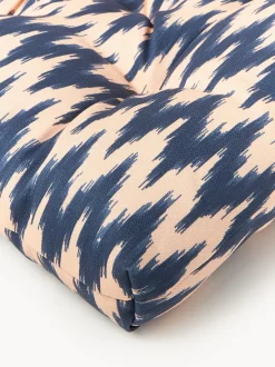 Cojín de asiento para exterior con estampado ikat Maillot