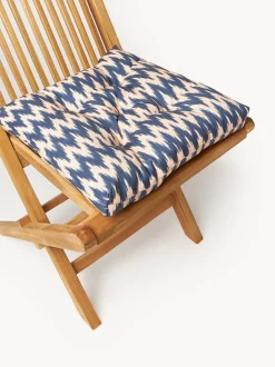 Cojín de asiento para exterior con estampado ikat Maillot