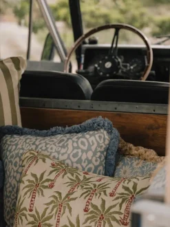 Cojín de exterior reversible artesanal Laura & Janis