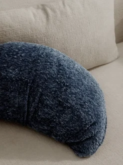 Cojín en forma de croissant en tejido bouclé Fraincois