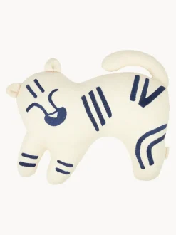 Cojín infantil de lino bordado Tiger