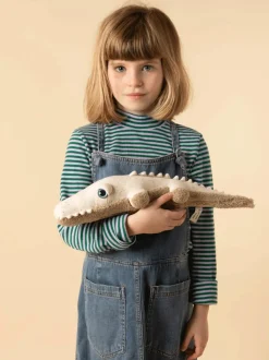 Cojín peluche artesanal Savanah Croco