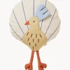 Cojín peluche de algodón ecológico Peacock