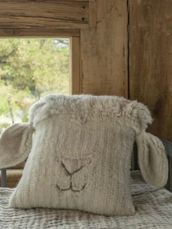 Cojín peluche de lana Sheep