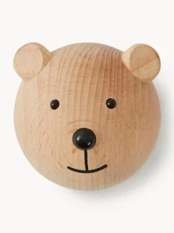 Colgador de pared de madera de haya Bear