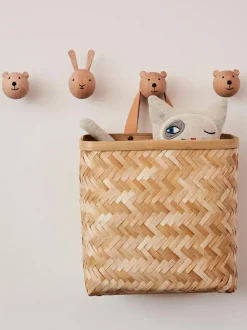 Colgador de pared de madera de haya Bear