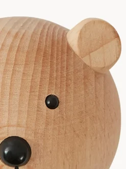 Colgador de pared de madera de haya Bear