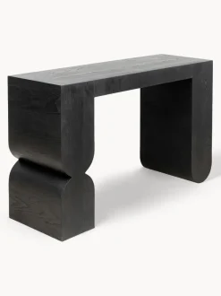 Consola artesanal de madera Curve