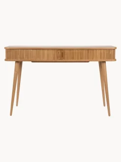 Consola de madera con puertas enrollables y frente acanalado Barbier
