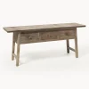 Consola de madera de pino Camden