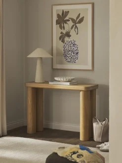 Consola de madera de roble Kalia