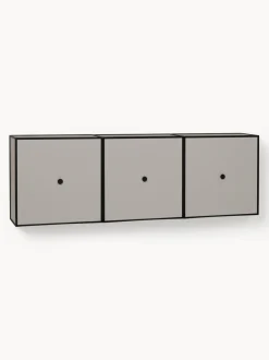 Consola de pared de madera y metal Frame