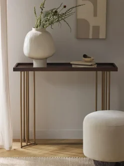 Consola de recibidor de madera de mango Luca