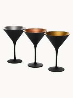 Copas de cóctel de cristal Elements, 6 uds.
