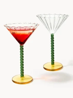 Copas de cóctel de vidrio de borosilicato Perle, 2 uds.