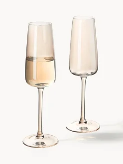 Copas de champán sopladas Ellery, 4 uds.