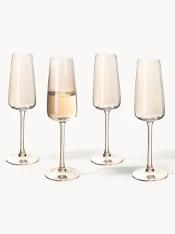 Copas de champán sopladas Ellery, 4 uds.