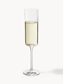 Copas de champán Xavia de cristal, 4 uds.
