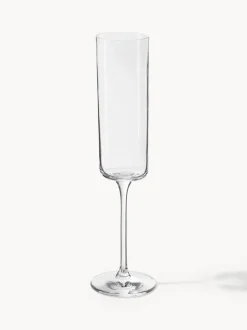 Copas de champán Xavia de cristal, 4 uds.