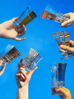 Copas de cristal Hybrid, 3 uds.