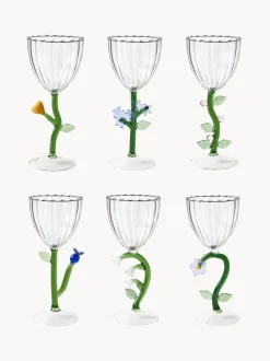 Copas de vino artesanales Botanica, 6 uds.