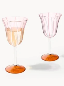 Copas de vino artesanales de vidrio borosilicato Eve, 2 uds.