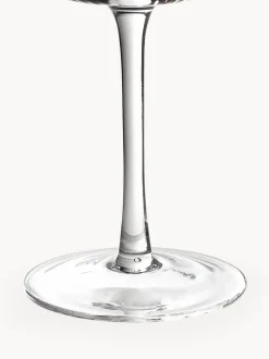 Copas de vino blanco artesanales con relieves Cami, 4 uds.