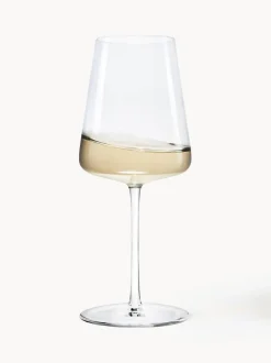 Copas de vino blanco de cristal en forma de cono Power, 6 uds.