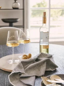 Copas de vino blanco de cristal en forma de cono Power, 6 uds.