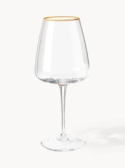 Copas de vino blanco de vidrio soplado Ellery, 4 uds.