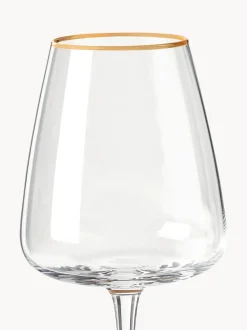 Copas de vino blanco de vidrio soplado Ellery, 4 uds.
