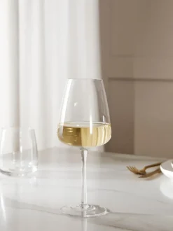 Copas de vino blanco sopladas Ellery, 4 uds.