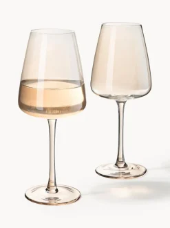 Copas de vino blanco sopladas Ellery, 4 uds.
