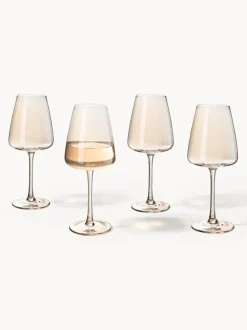 Copas de vino blanco sopladas Ellery, 4 uds.