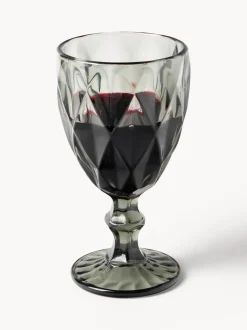 Copas de vino con patrón texturizado Colorado, 4 uds.