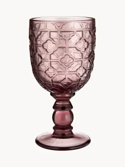 Copas de vino con relieves Geometrie, 6 uds.